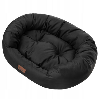 Doggy Legowisko dla dużego psa XXL 114x94 cm wodoodporne z wyjmowanym materacem – czarne