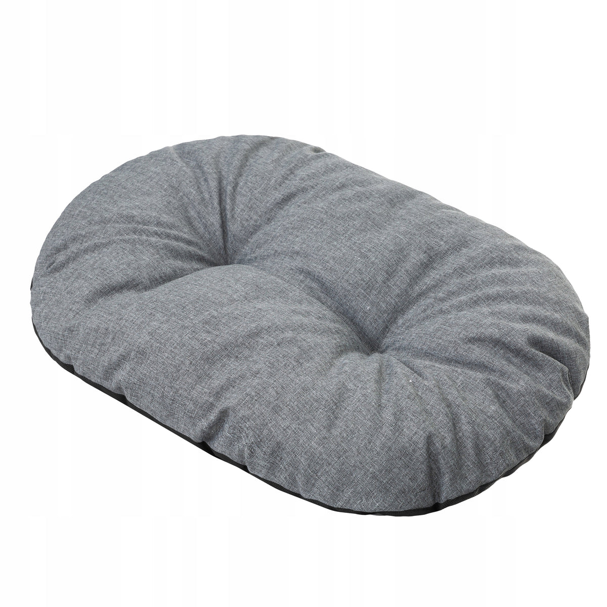 Doggy Legowisko dla dużego psa XXL 114x94 cm owalne, wodoodporne, wyjmowany materac – szare