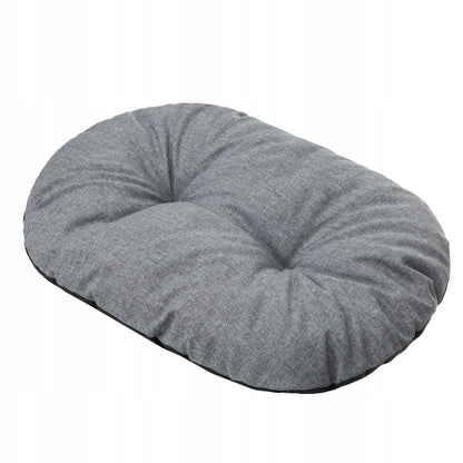 Doggy Legowisko dla dużego psa XXL 114x94 cm owalne, wodoodporne, wyjmowany materac – szare