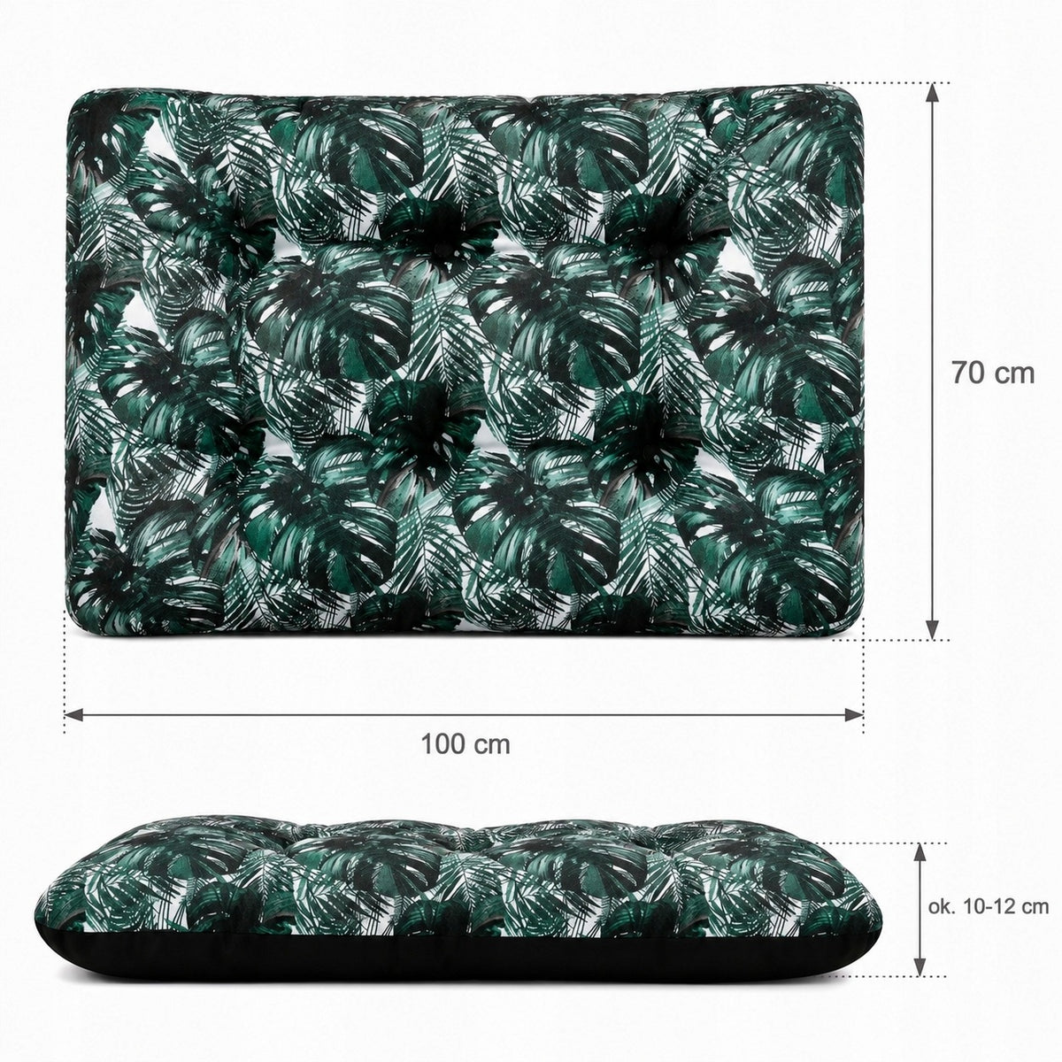 Legowisko dla psa 100 x 70 cm wodoodporne, poduszka dla dużego psa XL – wzór Exotic