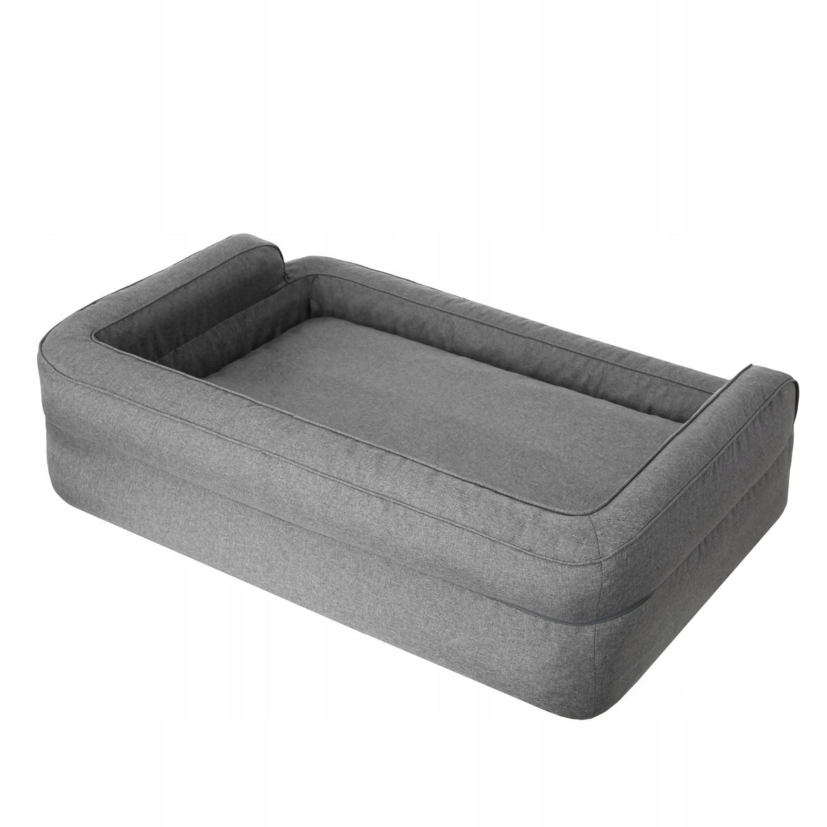 Doggy Paradise legowisko kanapa dla psa XL 96x62 cm, wodoodporne, zdejmowany pokrowiec – szare