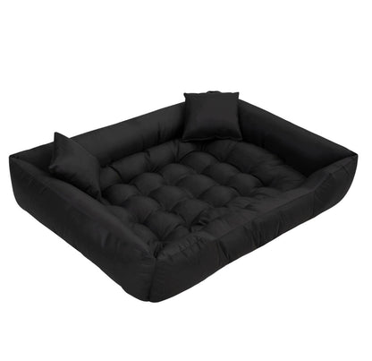 ECCO Legowisko dla psa 75 x 65 cm wodoodporne z poduszkami, dla małego psa – czarne
