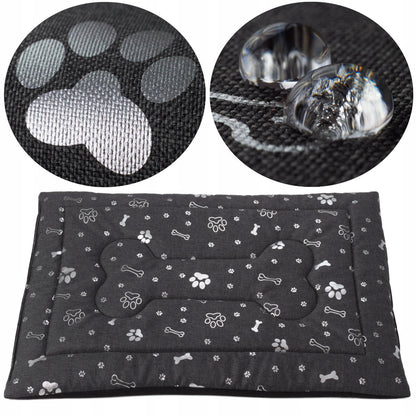 Welsti Legowisko mata dla psa 100x70 cm wodoodporna, rozmiar L dla dużego psa – szara