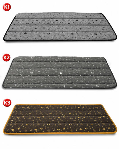 Legowisko dla psa 120x80 cm wodoodporne, mata XL dla dużego psa – złote kości