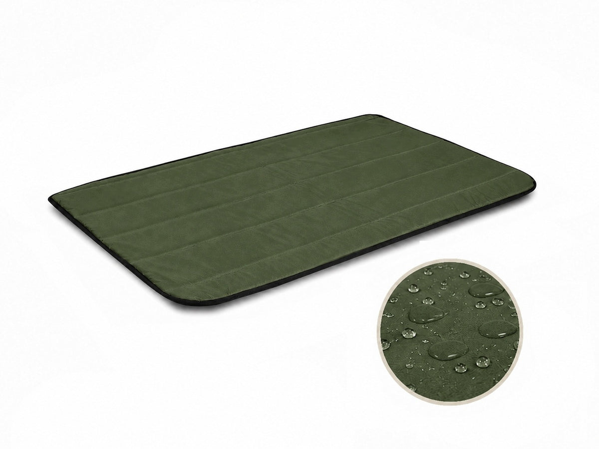 Legowisko mata dla psa 120x80 cm wodoodporna z Cordury, XL dla dużego psa – zielona