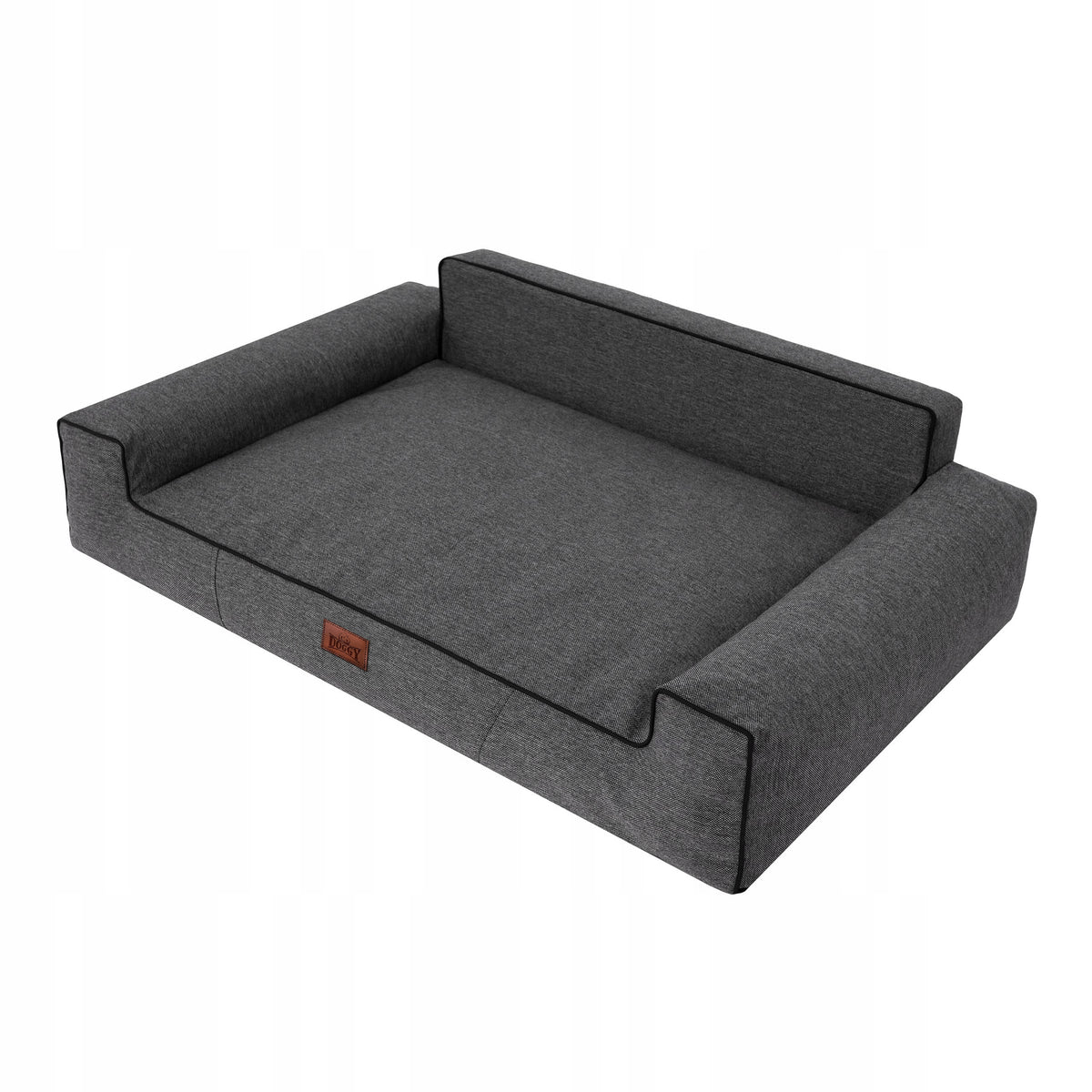 Legowisko dla psa XXL 116x78 cm wodoodporne, zdejmowany pokrowiec, dla dużego psa – czarne