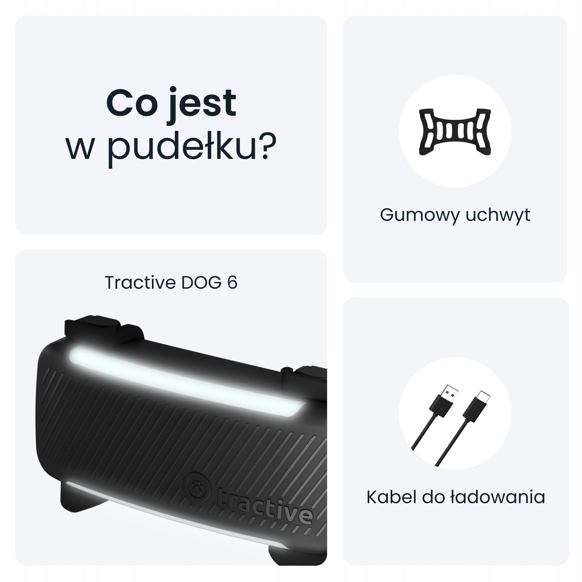 Tractive Lokalizator GPS dla psa GPS & Health Dog 6 z monitoringiem aktywności – czarny