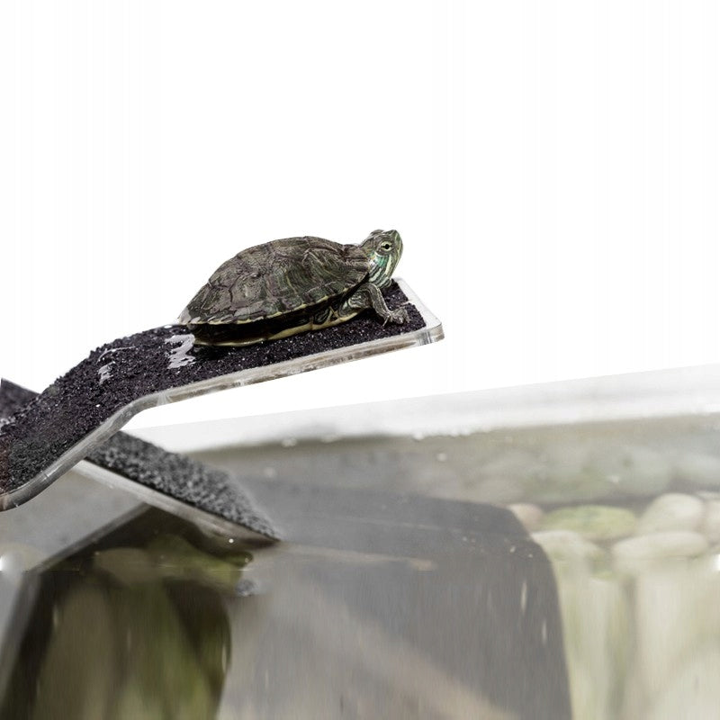 Repti-Zoo Wyspa dla żółwia z rampą 21 x 10,5 x 7 cm – na przyssawki, do akwaterrarium
