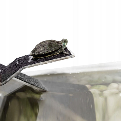 Repti-Zoo Wyspa dla żółwia z rampą 21 x 10,5 x 7 cm – na przyssawki, do akwaterrarium