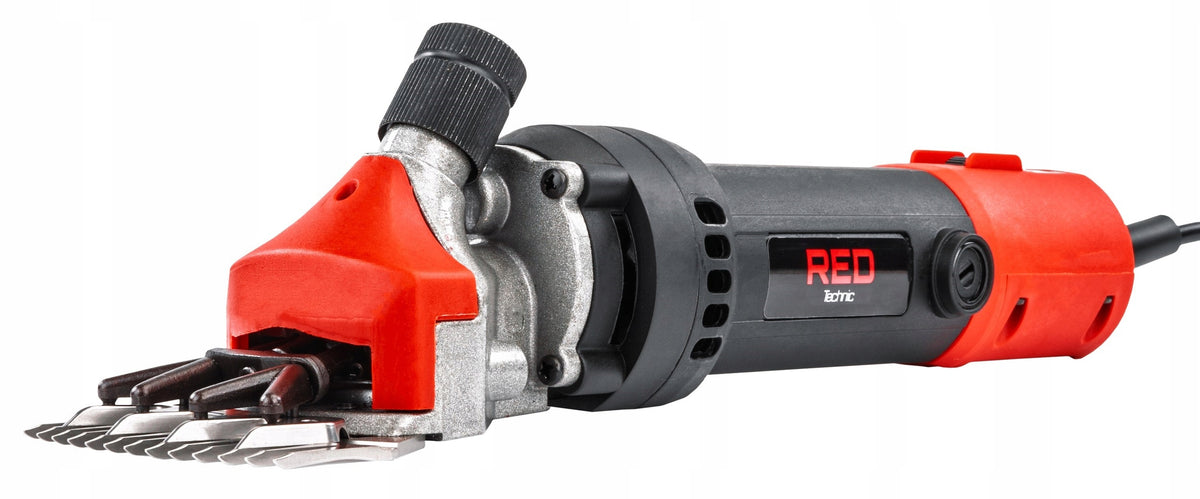 Red Technic Maszynka do strzyżenia owiec i bydła 600 W, ostrze 78 mm, przewód 5 m – z walizką