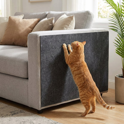 KITTY Mata do drapania dla kota 200 x 40 cm samoprzylepna, filcowa, do przycięcia – szara