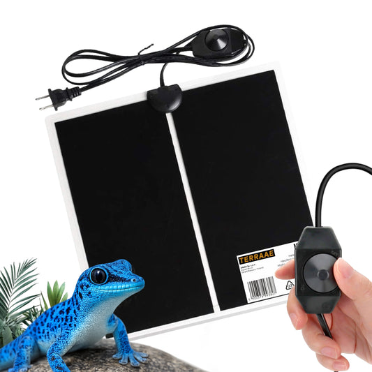 Adelid Mata grzewcza do terrarium 14 W 28 x 28 cm z płynną regulacją – dla gadów i roślin