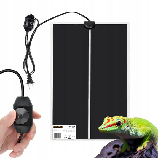 Adelid Mata grzewcza do terrarium 28 W z regulatorem mocy – dla gadów, płazów i roślin
