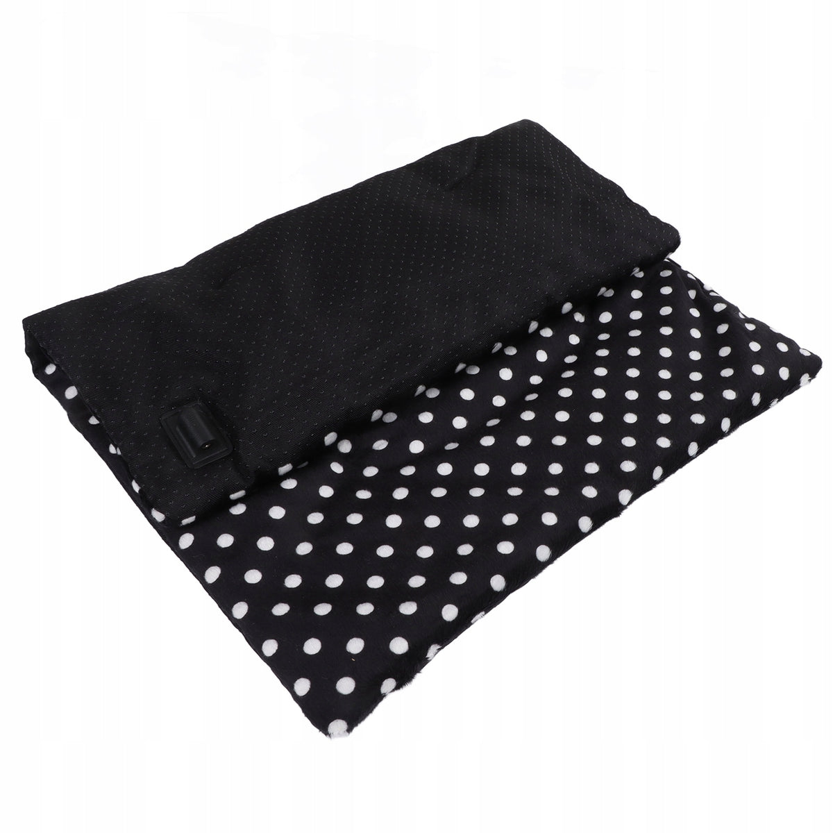 Mata grzewcza dla psa i kota USB 37 x 47 cm z 3-stopniową regulacją, bawełna – czarna