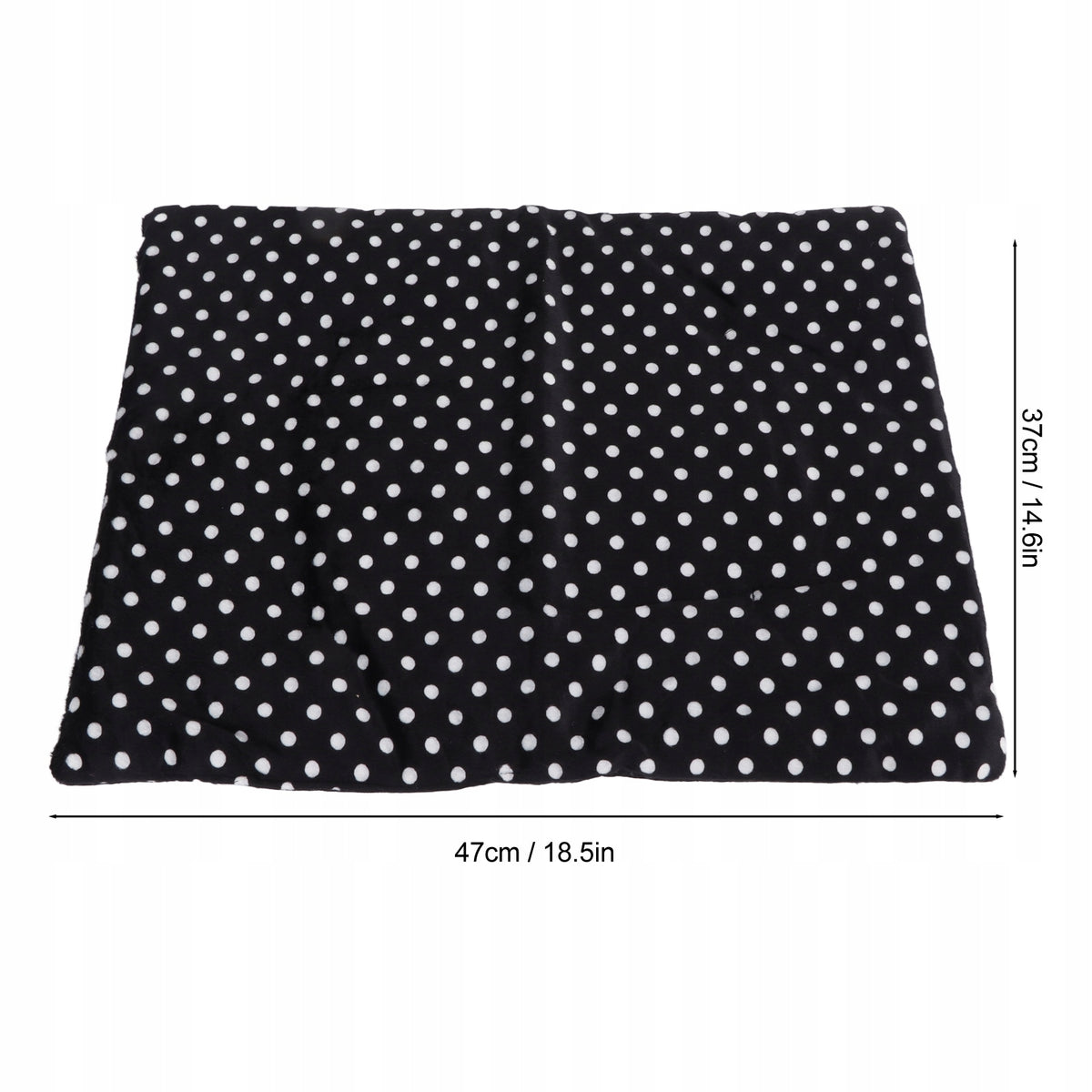 Mata grzewcza dla psa i kota USB 37 x 47 cm z 3-stopniową regulacją, bawełna – czarna
