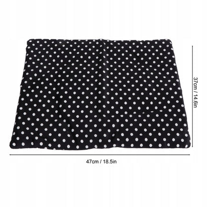 Mata grzewcza dla psa i kota USB 37 x 47 cm z 3-stopniową regulacją, bawełna – czarna