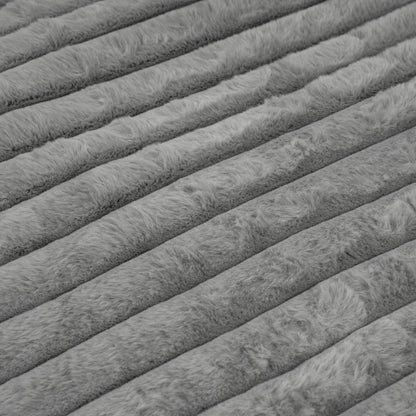 Mata termoizolacyjna dla psa i kota 100 x 70 cm z antypoślizgowym spodem – szara