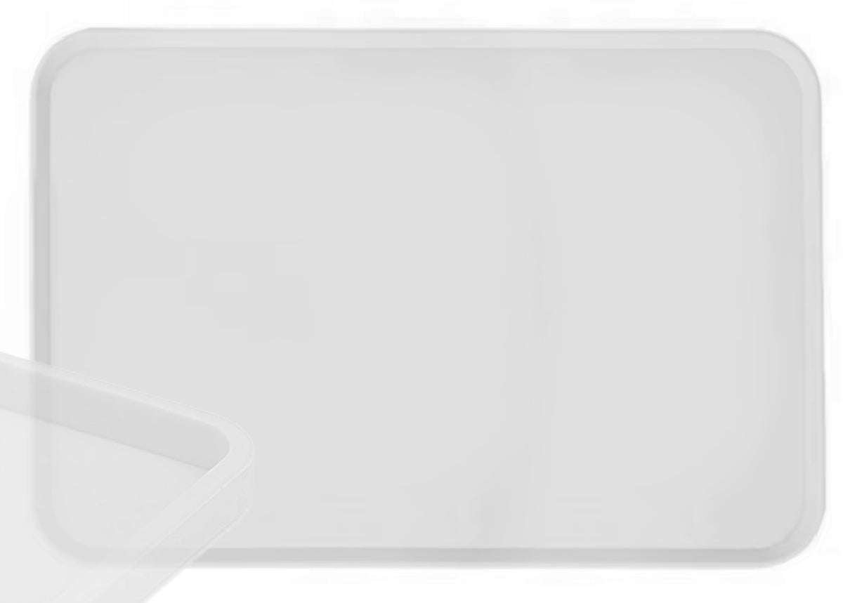 DKM Podkładka pod miski dla psa i kota 60x40 cm silikonowa z rantem – biała
