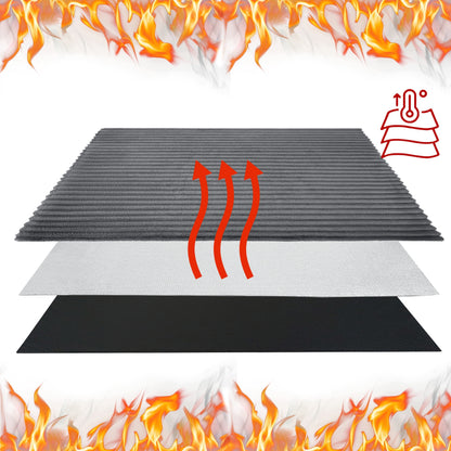 Mata termoizolacyjna dla dużego psa 130x100 cm z antypoślizgowym spodem – szara