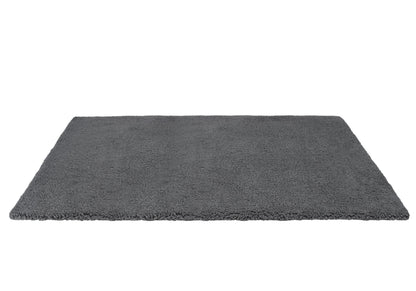 Mata termoizolacyjna dla psa 130x100 cm XXL z eko futrem, antypoślizgowa – szara