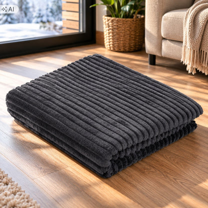 Purlov Mata termoizolacyjna dla psa i kota 100 × 70 cm, bez prądu, antypoślizgowa – czarna
