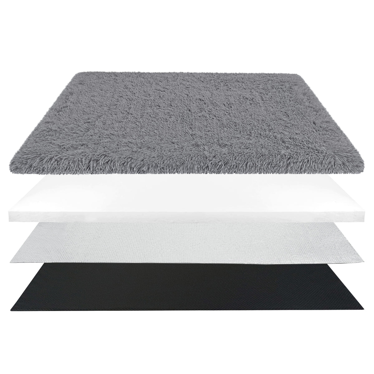 Mata termoizolacyjna dla psa i kota 100x70 cm, antypoślizgowa, legowisko XL – szara