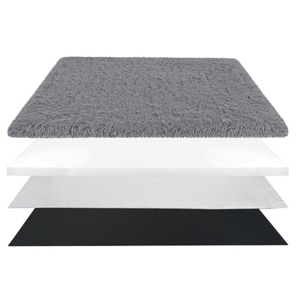 Mata termoizolacyjna dla psa i kota 100x70 cm, antypoślizgowa, legowisko XL – szara