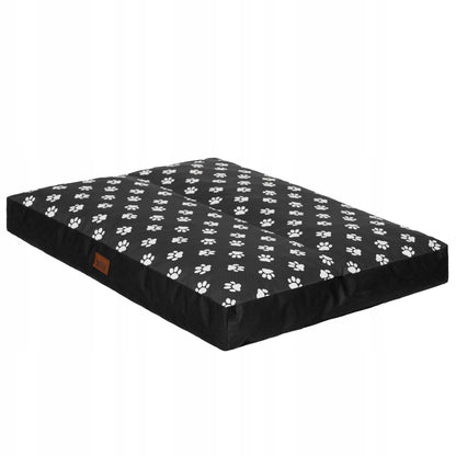 Materac dla psa wodoodporny XL 110x90 cm, grubość 12 cm, dla dużych psów – wielokolorowy