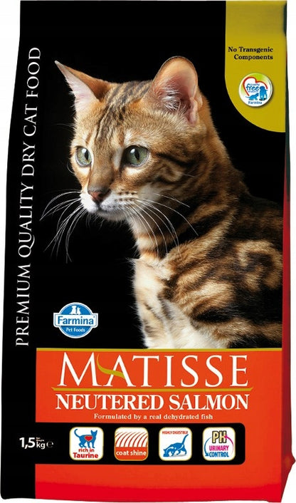 Farmina Matisse Neutered sucha karma dla kotów sterylizowanych 1,5 kg – łosoś
