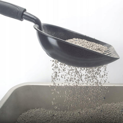 Reverse Metalowa łopatka do kuwety dla kota 35 cm – duża, do każdego żwirku, czarna