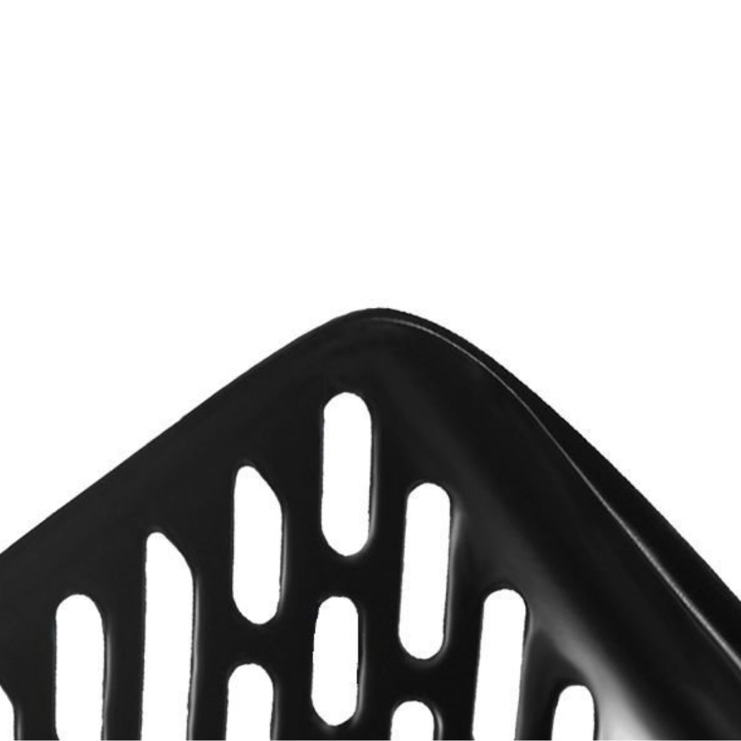 Woofy Metalowa łopatka do kuwety dla kota 35 x 14 cm, duża, do każdego żwirku – czarna