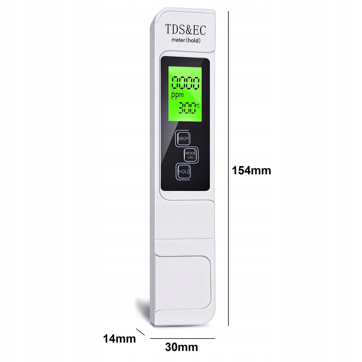 Renew Force Miernik TDS EC i temperatury wody 3w1 z ATC do akwarium i osmozy – biały