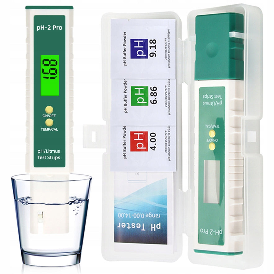 Renew Force Elektroniczny miernik pH wody 0,0–14,0 pH z ATC i kalibracją – do akwarium