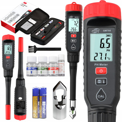 Benetech GM795 elektroniczny miernik pH i temperatury 2w1 do akwarium – z autokalibracją