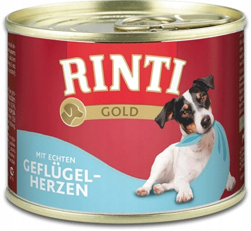 Rinti Gold mokra karma dla psa bezzbożowa 9x185 g – mix 9 smaków w puszkach