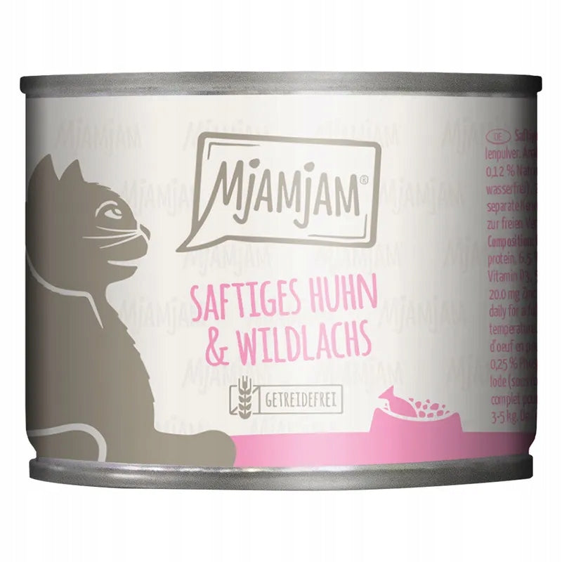 Mjamjam mokra karma dla kota mix smaków 6x200g – zestaw puszek dla dorosłego kota