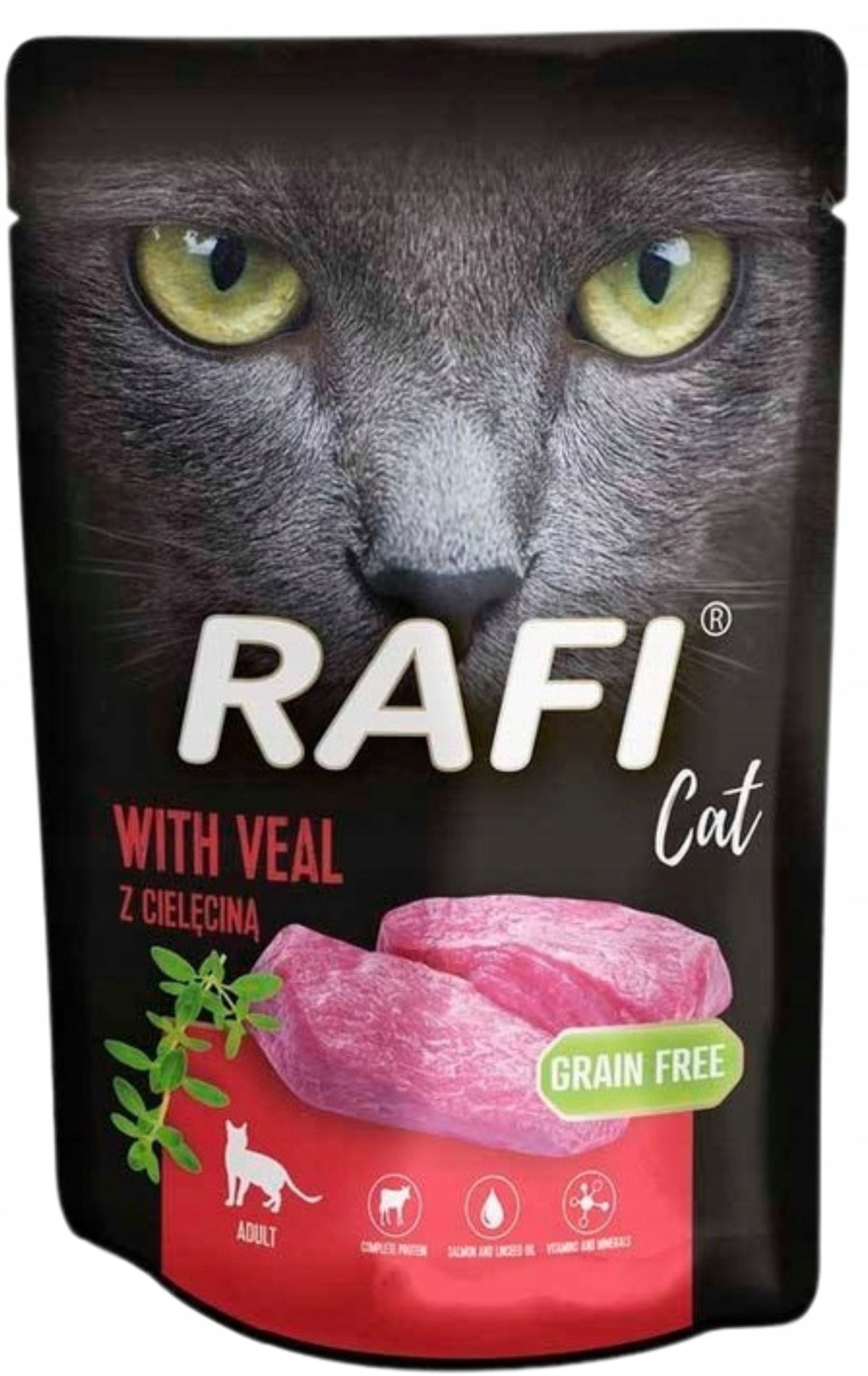 Rafi mokra karma dla kota w saszetkach 40 x 100 g – bezzbożowa, mix 6 smaków