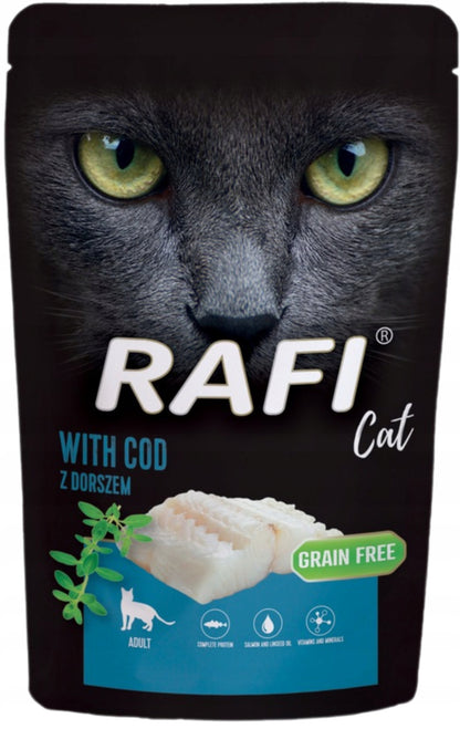 Rafi mokra karma dla kota w saszetkach 40 x 100 g – bezzbożowa, mix 6 smaków
