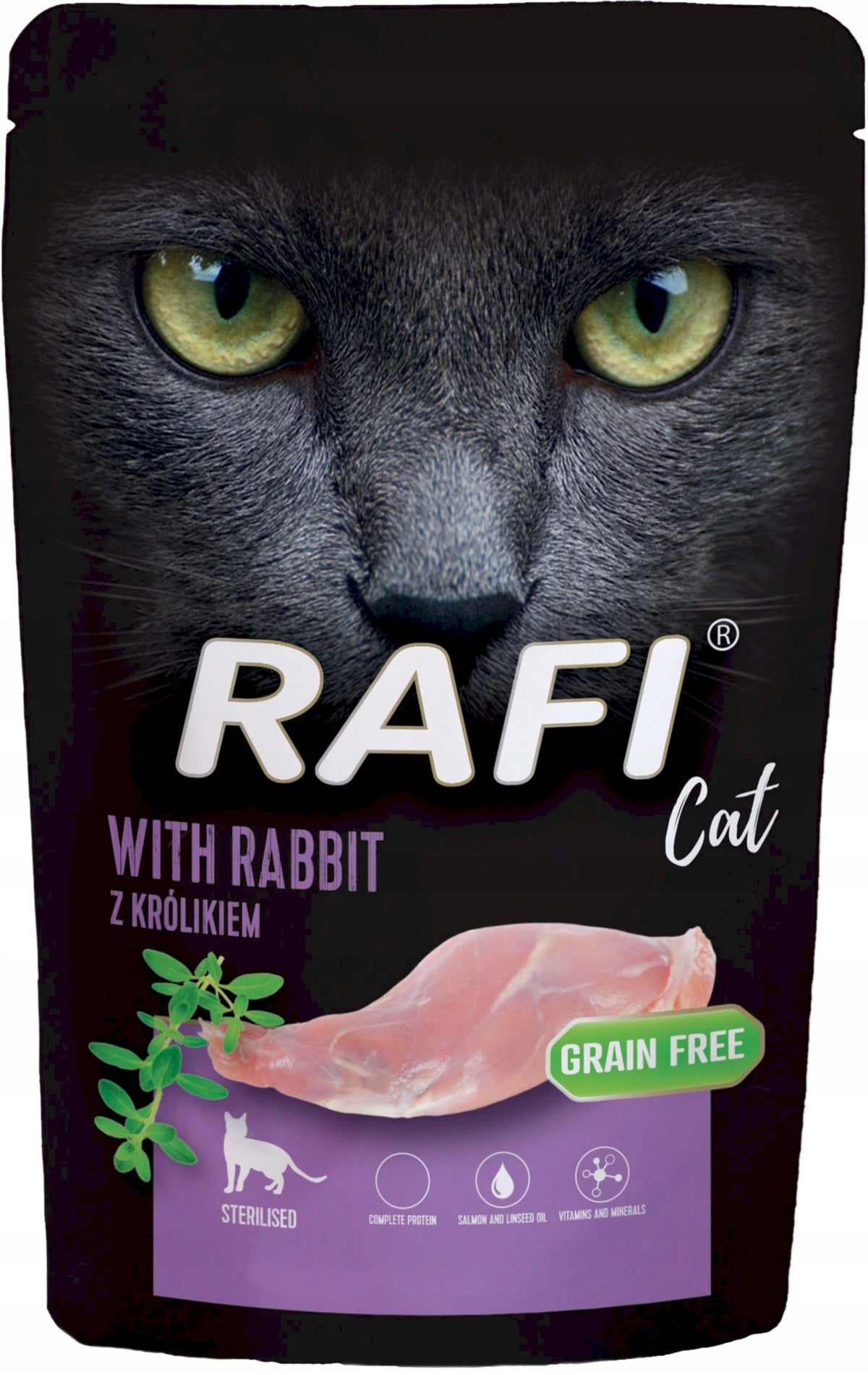 Rafi mokra karma dla kota w saszetkach 40 x 100 g – bezzbożowa, mix 6 smaków