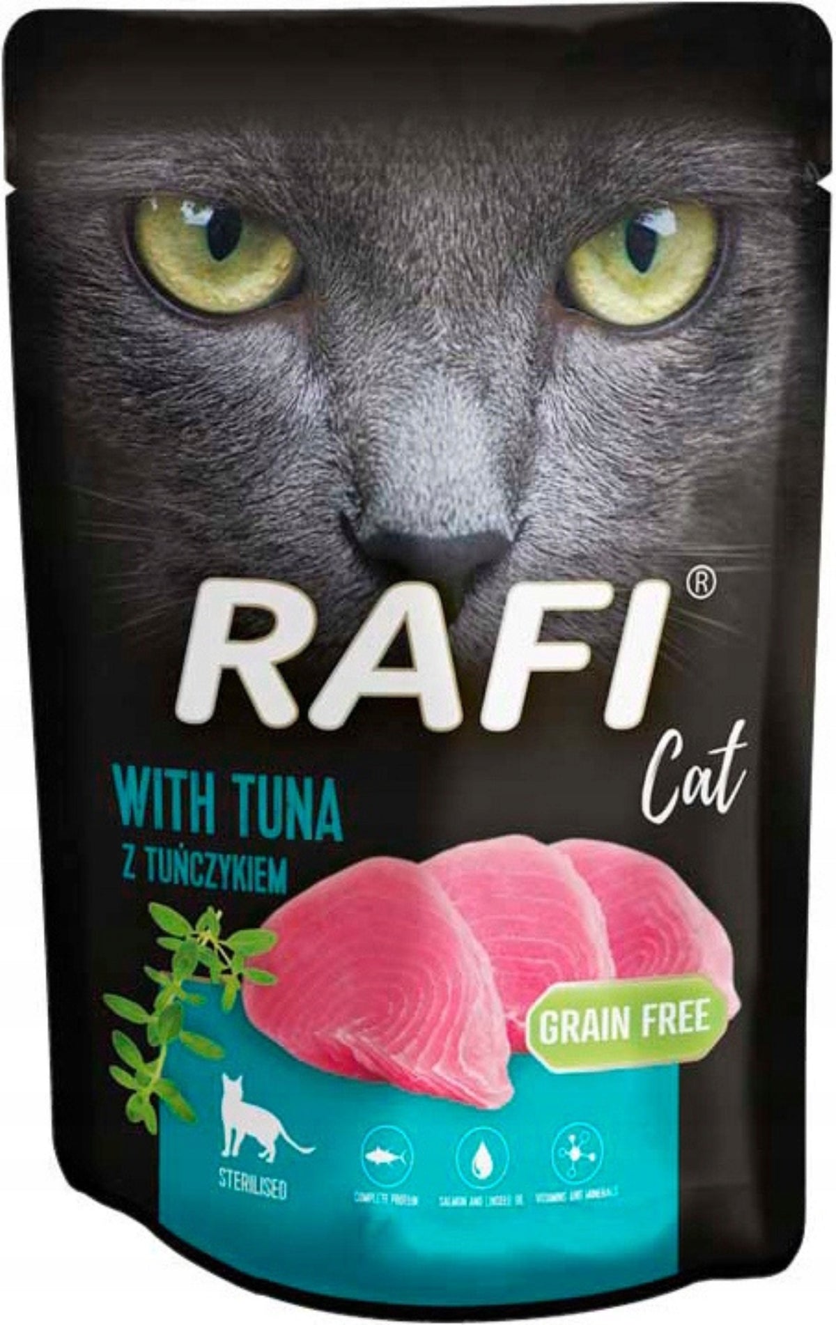 Rafi mokra karma dla kota w saszetkach 40 x 100 g – bezzbożowa, mix 6 smaków