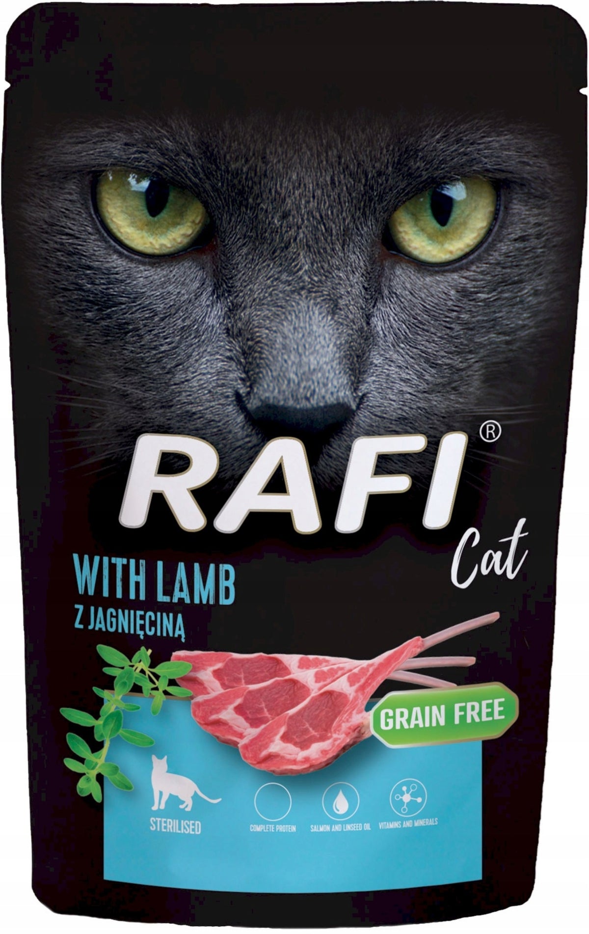Rafi Mokra karma dla kotów sterylizowanych 24 x 100 g bezzbożowa w saszetkach – mix 6 smaków