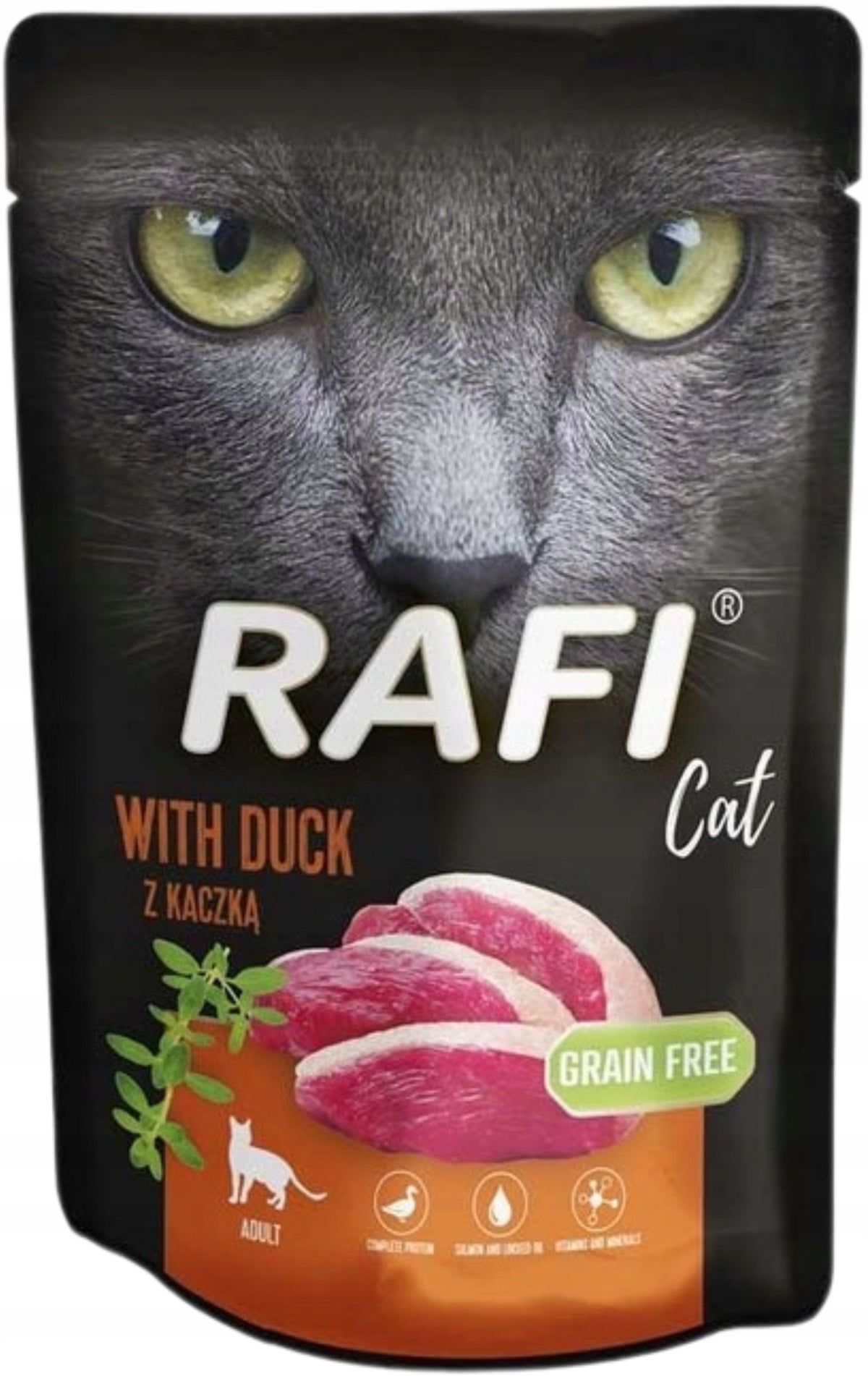 Rafi Mokra karma dla kotów sterylizowanych 24 x 100 g bezzbożowa w saszetkach – mix 6 smaków