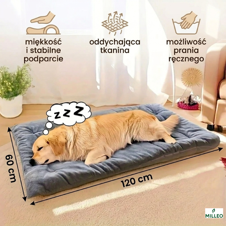 Legowisko z pluszu miękkie wygodne dla psa