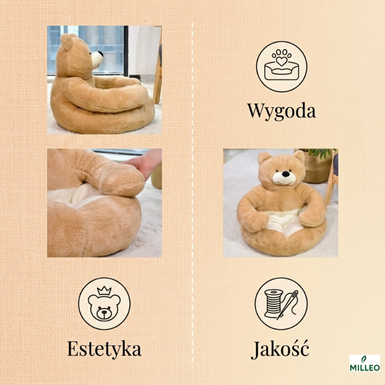 Legowisko miękkie pluszowe sofa dla psa i kota idealne do domu