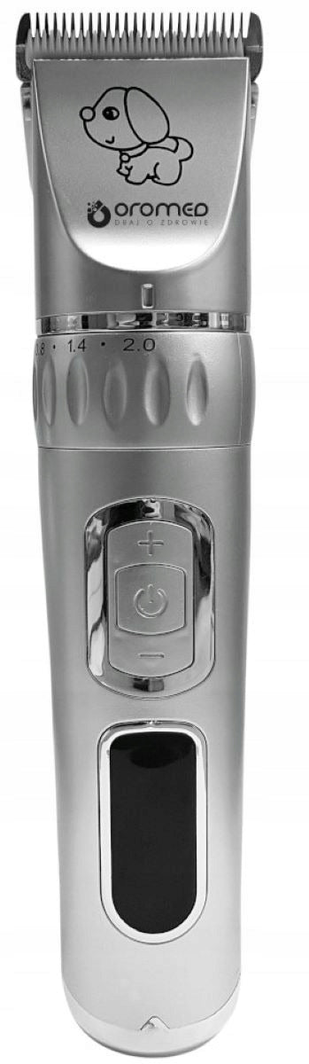ORO-MED Clipper Max maszynka do strzyżenia psów bezprzewodowa 150 W, ostrze ceramiczne – srebrna