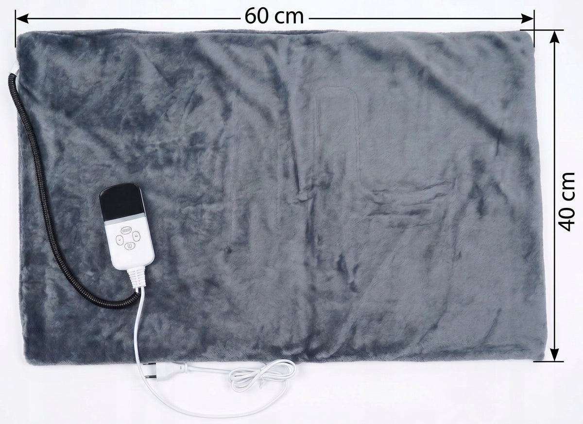 Mata grzewcza dla psa i kota 40x60 cm z kontrolerem, 35 W, wodoodporna – szara
