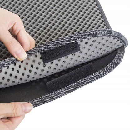 Reverse Mata pod kuwetę dla kota 55 x 75 cm dwuwarstwowa z sitem, pianka EVA – ciemnoszara