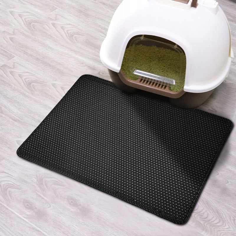 Reverse Mata pod kuwetę dla kota 55 x 75 cm dwuwarstwowa z sitem, pianka EVA – ciemnoszara