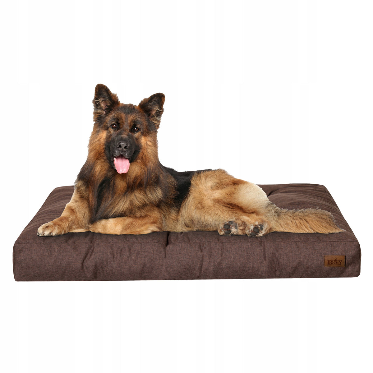 Materac dla psa XL 120x90 cm wodoodporny, grubość 14 cm, dla dużych psów – brązowy