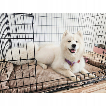 Lovedog mata dla psa 90 x 60 cm do klatki i samochodu, rozmiar M – beżowa